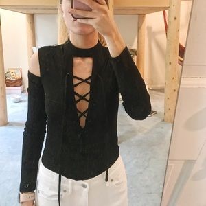 BOUTIQUE Laceup Bodysuit